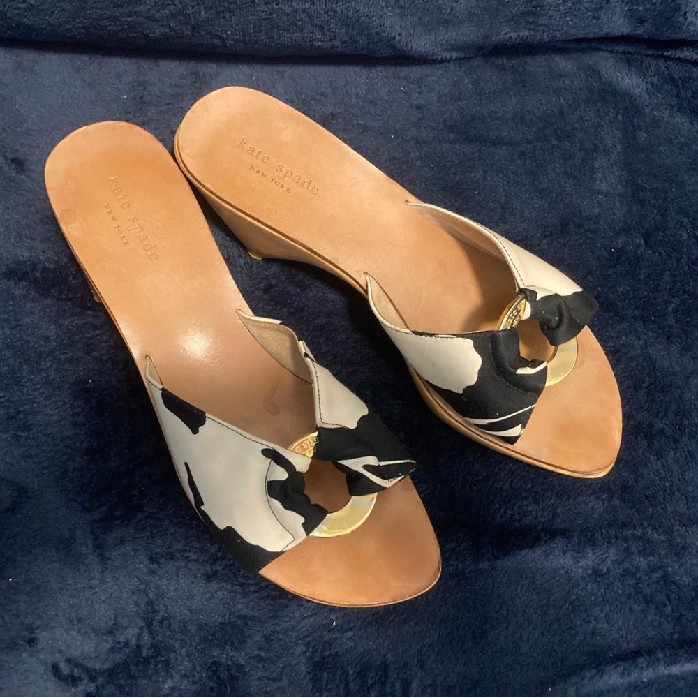 Kate Spade Celia Black Vintage slides